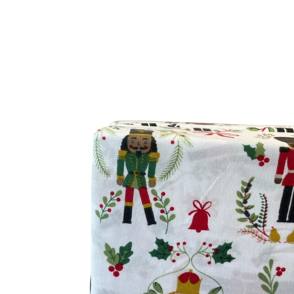 Envogue FULL Nutcracker Sheet Set 4pc Christmas Holiday Bedding New